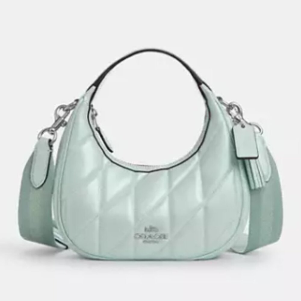 Coach Mint Green NWT Quilted Crossbody Bag